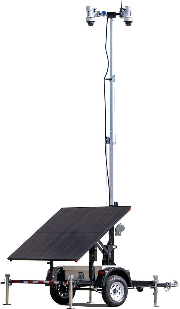 MMSS-730W solar surveillance trailer — Full-Size Command